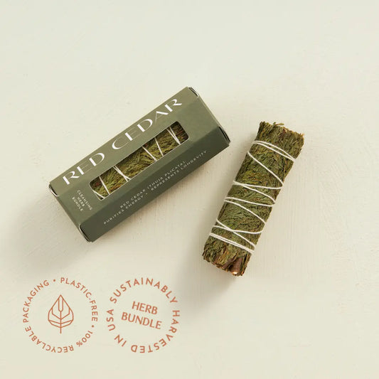 Red Cedar Smudging Herb Bundle - Plastic Free