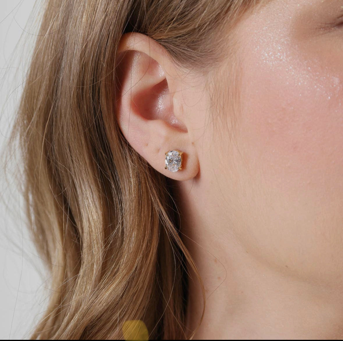 Oval Gold Filled Studs