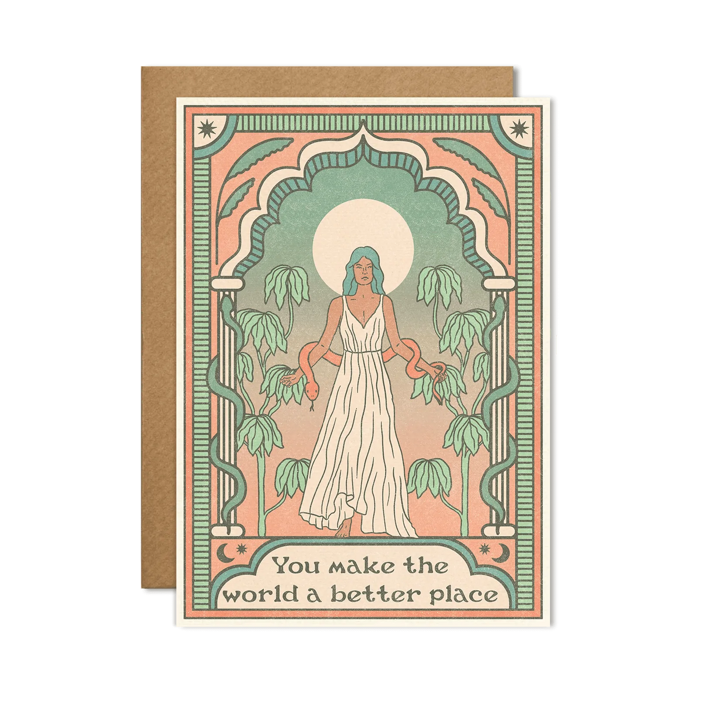 You Make The World A Better Place Card