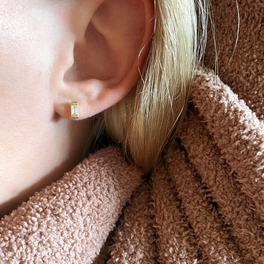 Baguette Stud Earrings